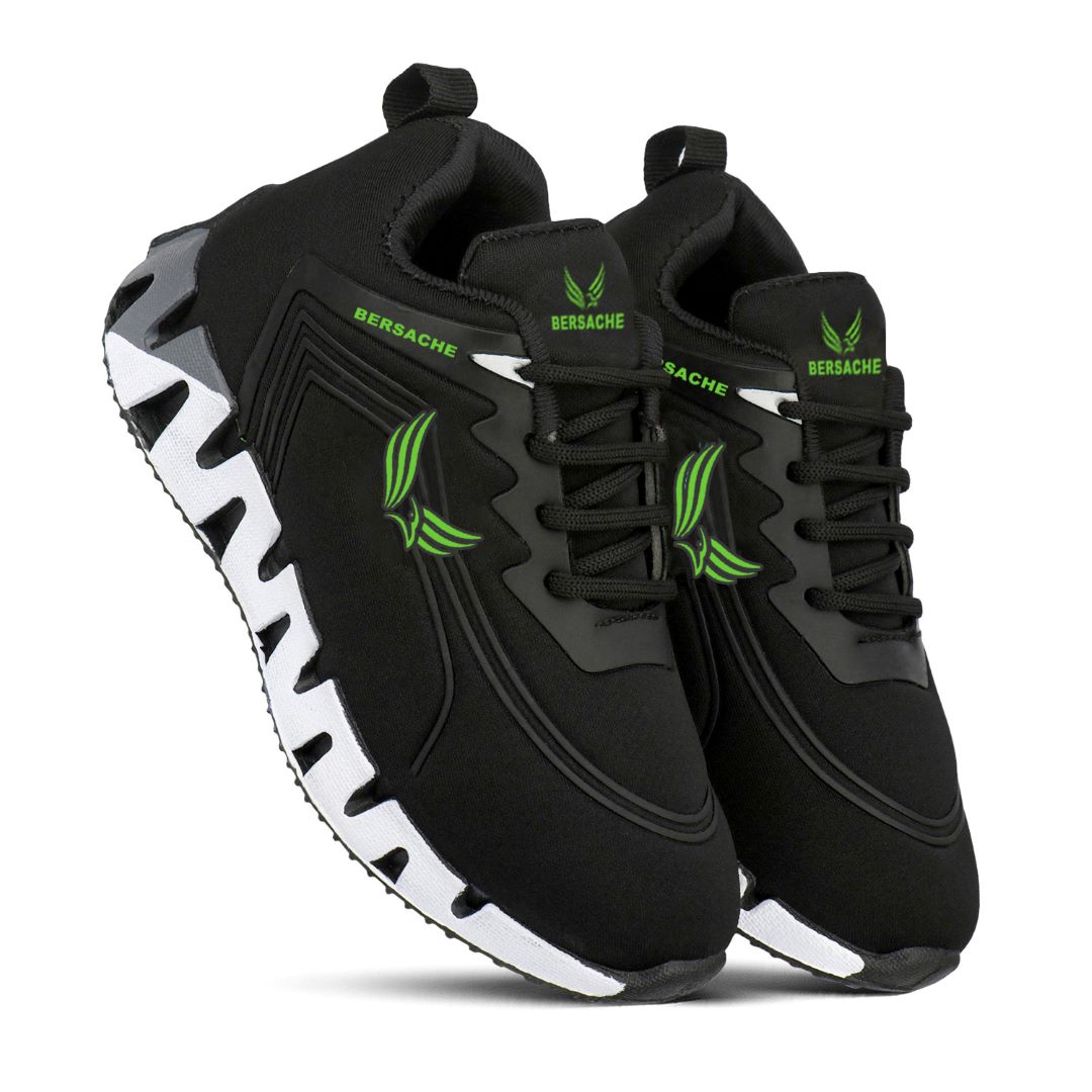 Bersache Casual Sneaker shoe for Kids|Soft Cushioned Insole,Slip-Resistance Casuals For Kids - Green- 8100.