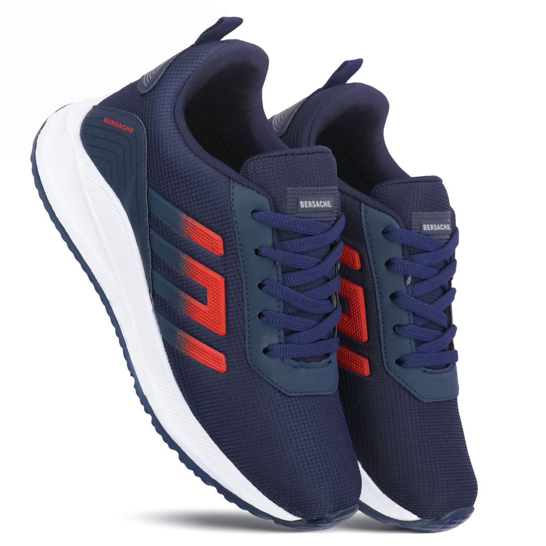 Bersache Casual Sneaker shoe for Men| Soft Cushioned Insole , Slip-Resistance Casuals For Men (Blue-8132)