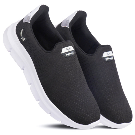 Bersache Lightweight Casual Sneaker Shoes For Men Black-8070