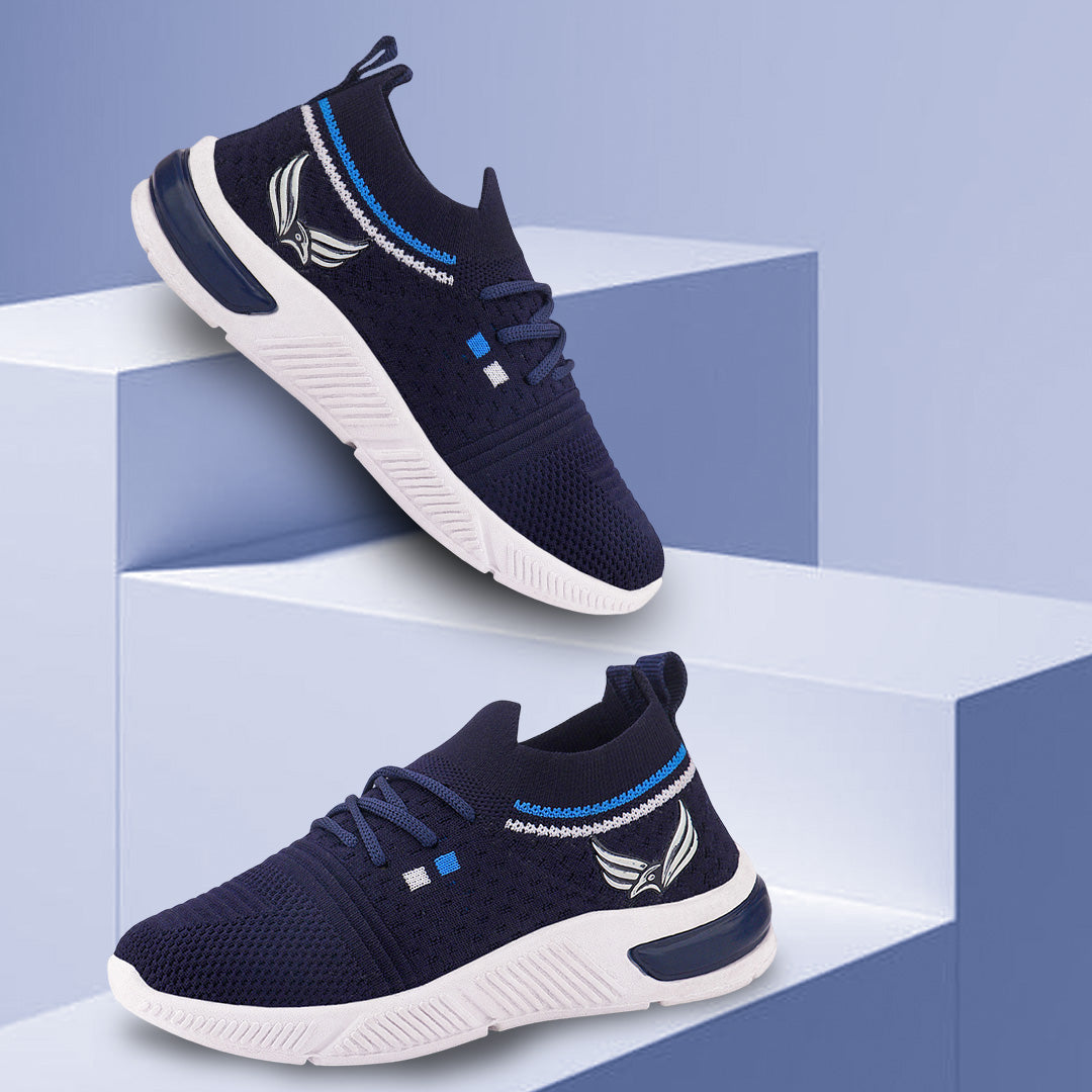 Bersache Casual Sneaker shoe for Kids|Soft Cushioned Insole,Slip-Resistance Casuals For Kids - Blue -8084.