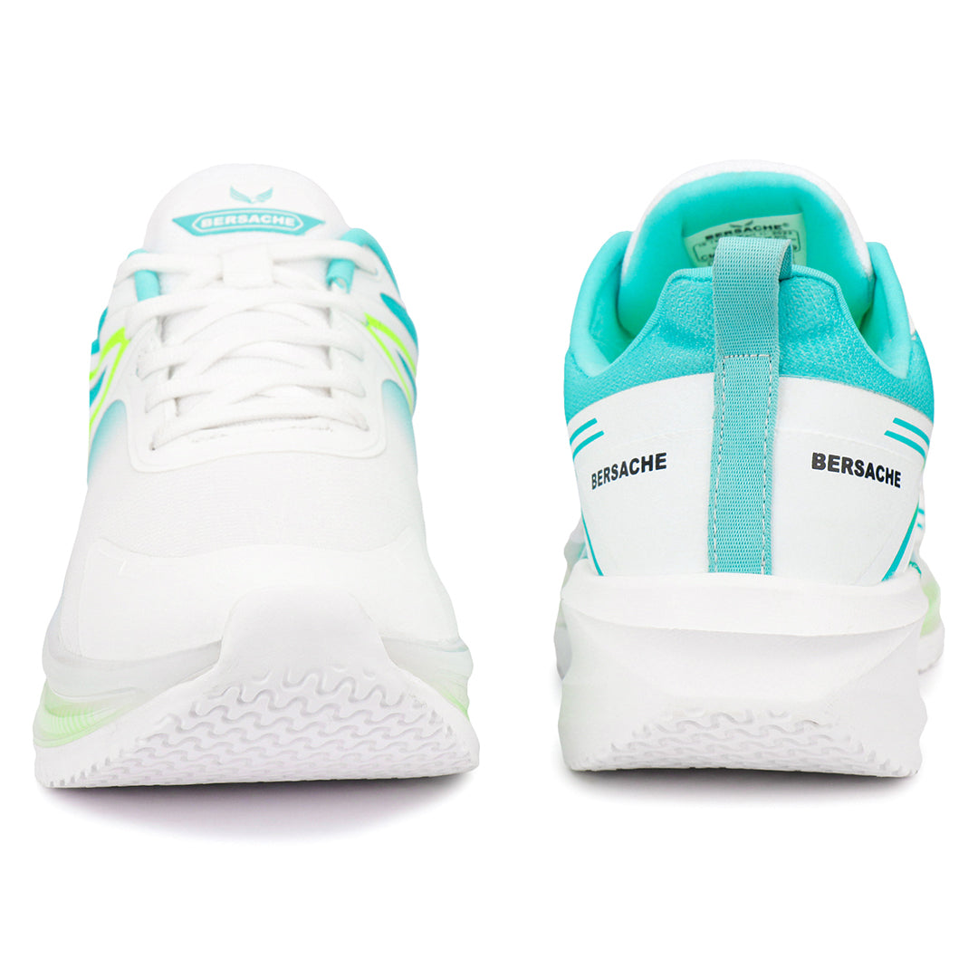 Bersache Premium Sports , Walking, Gym, Cricket, Trending  Running Shoes For Men's (Mint & White-9225)