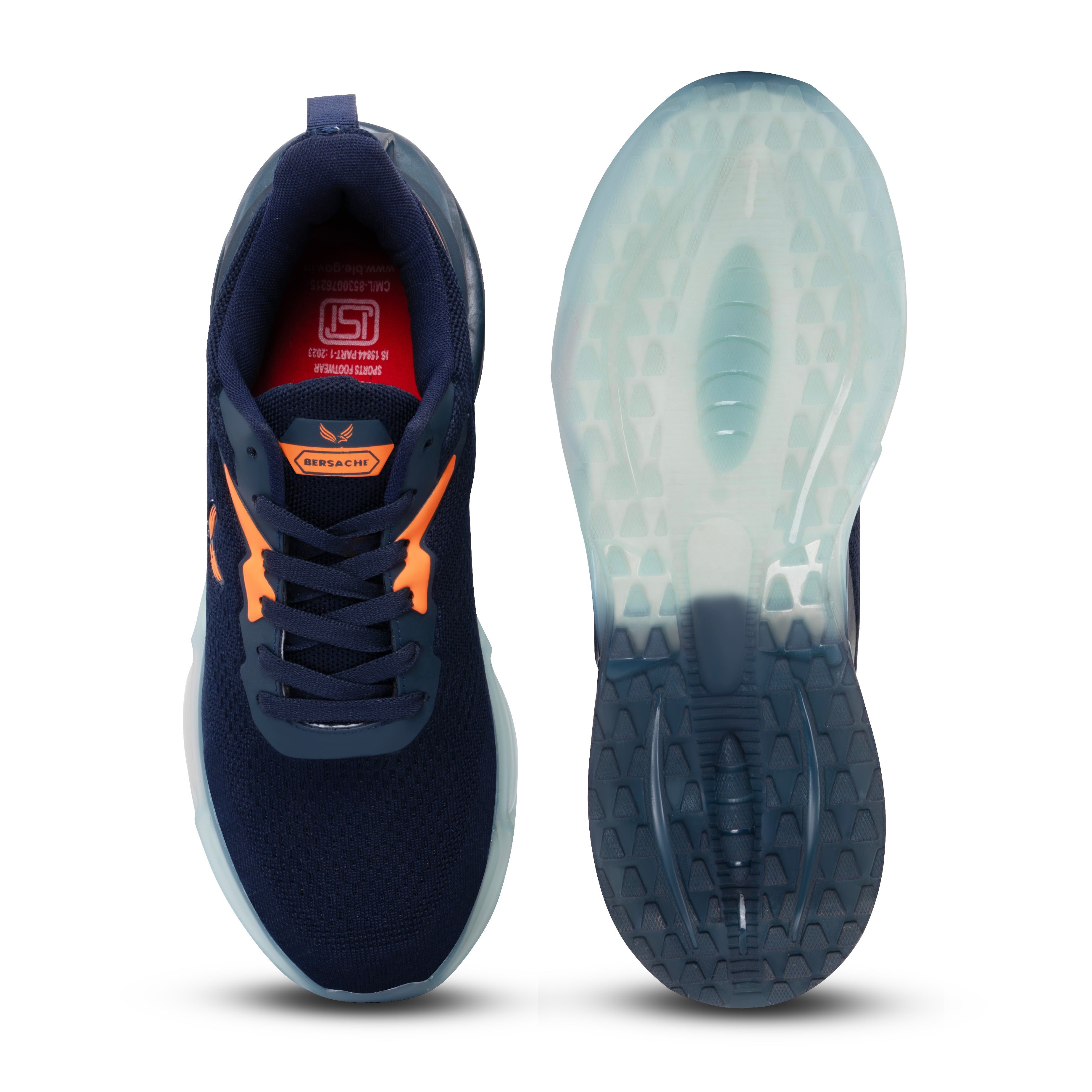 Bersache Premium Sports ,Gym, Trending Stylish Running Shoes For Men  (9193-Navy Blue) .