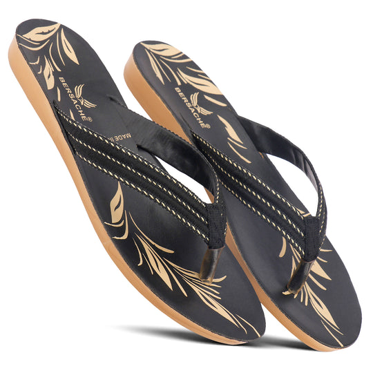Bersache Extra Soft Classic Casual with  Regular wear with Ultra Soft & Flexibility Technology Sandal's For Women's & Girl's-Black-6232
