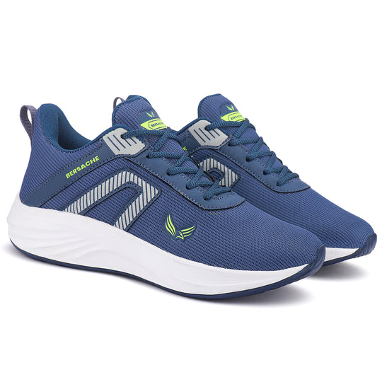 Bersache Lightweight Casual Sneaker Shoes For Men Blue-8081