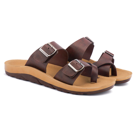 Bersache Extra Soft Classic Casual with  Regular wear with Ultra Soft & Flexibility Technology Sandal For Men's & Boy's-Brown-6217