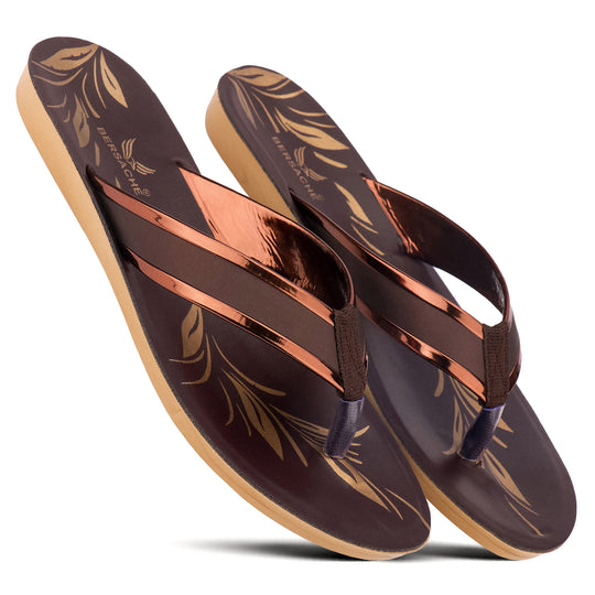 Bersache Extra Soft Classic Casual with  Regular wear with Ultra Soft & Flexibility Technology Slipper For Women's & Girl's-(Dark-Brown)-6235