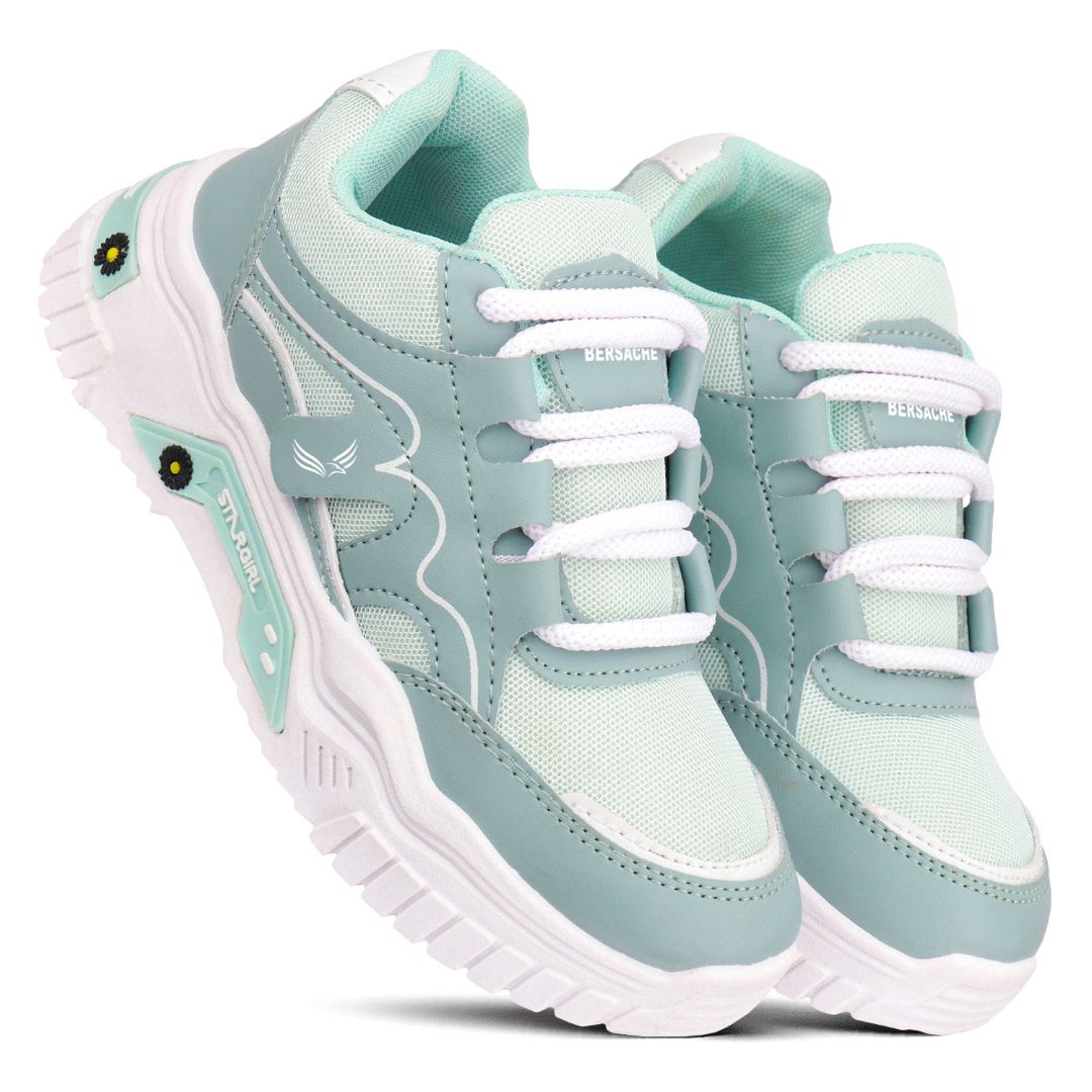 Bersache Premium Sports ,Gym, Trending Stylish Running Colour Changing shoes for Women (8101-Grey)