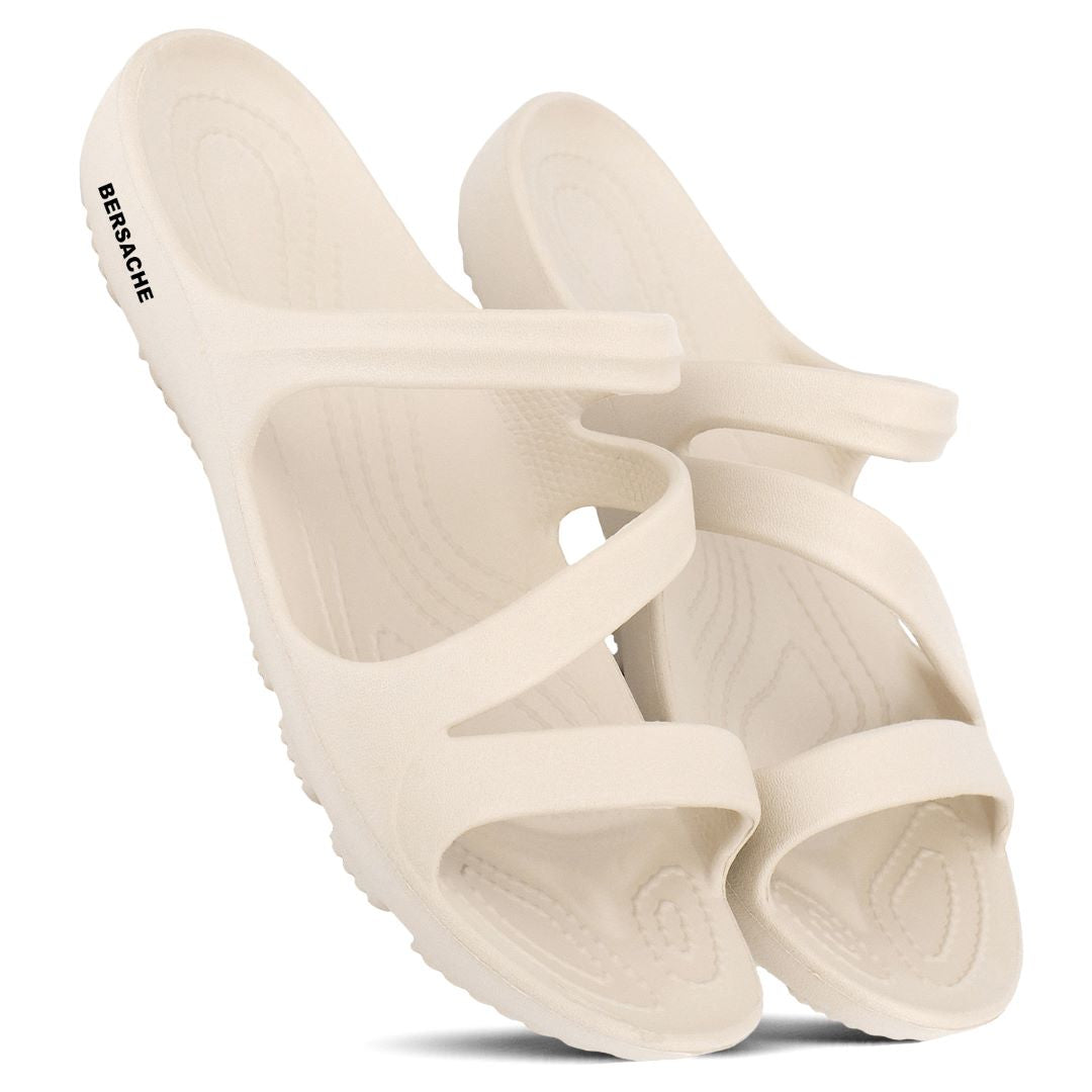 Bersache Extra Soft Classic Casual with  Regular wear with Ultra Soft & Flexibility Technology Sandal's For Women's & Girl's-(6251-Beige)