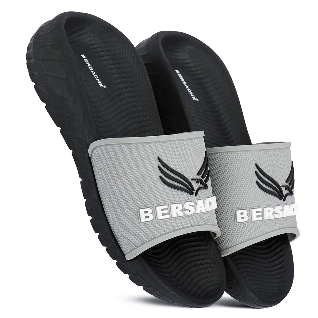 Bersache Extra Soft Classic Casual with  Regular wear with Ultra Soft & Flexibility Technology Sandal For Men's (black-6329).