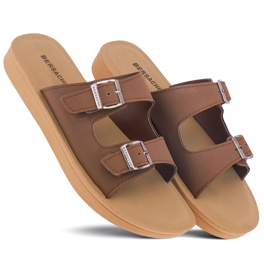 Bersache Extra Soft Classic Casual with  Regular wear with Ultra Soft & Flexibility Technology Slipper For Women's & Girl's-Brown-6225