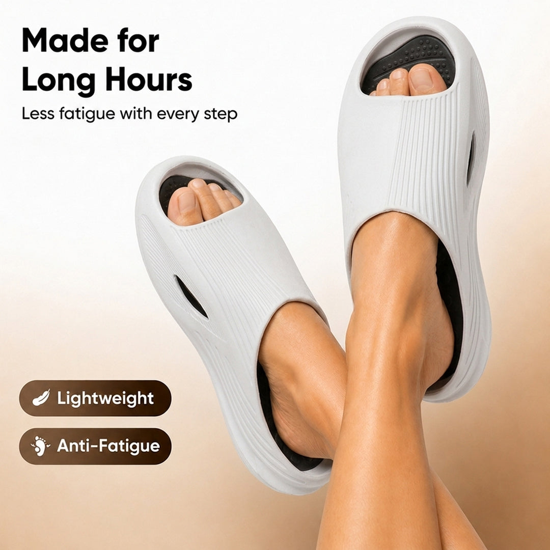 Doctor Bersache Newly Launched Orthopedic Comfort Slider for Men | Diabetic Friendly | Extra Cushioning | Arch Support | Pain | White DS103.