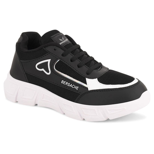 Bersache Premium Sports ,walking,Gym,cricket, Trending  Running Shoes For Women's-(8114-Black)