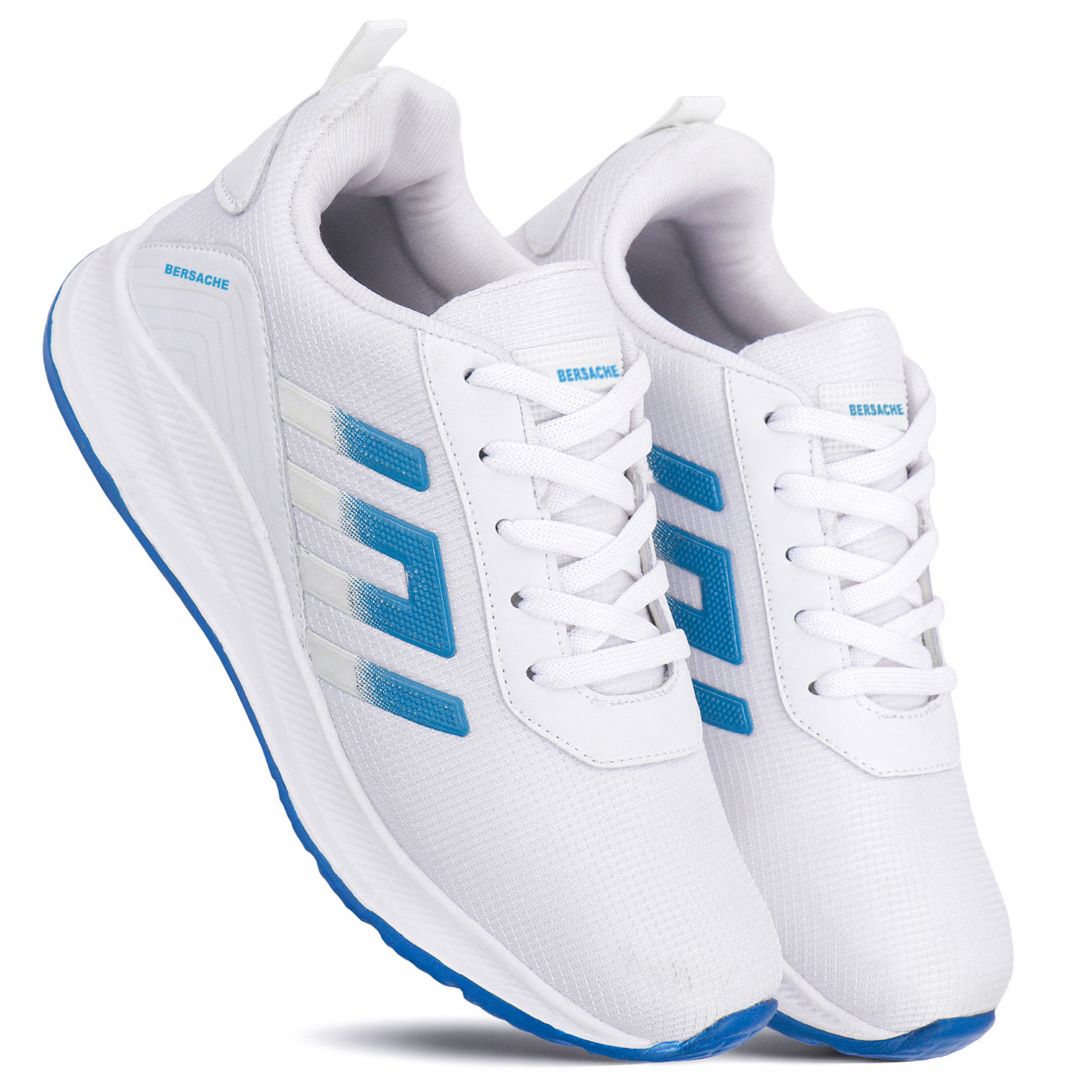 Bersache Premium Sports ,walking,Gym,cricket, Trending  Running Shoes For Men's (White-8133)
