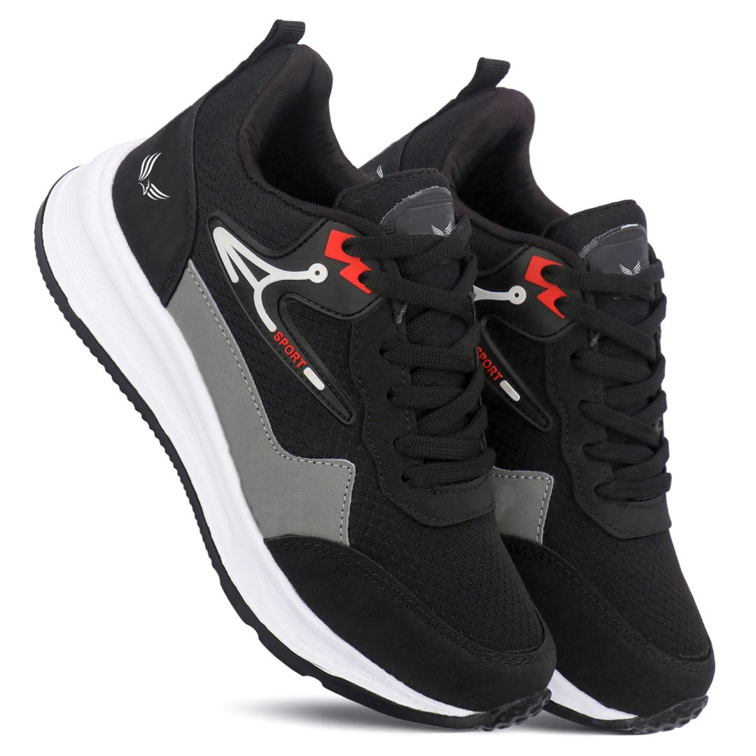 Bersache Casual Sneaker shoe for Men| Soft Cushioned Insole , Slip-Resistance Casuals For Men (Black-8131)