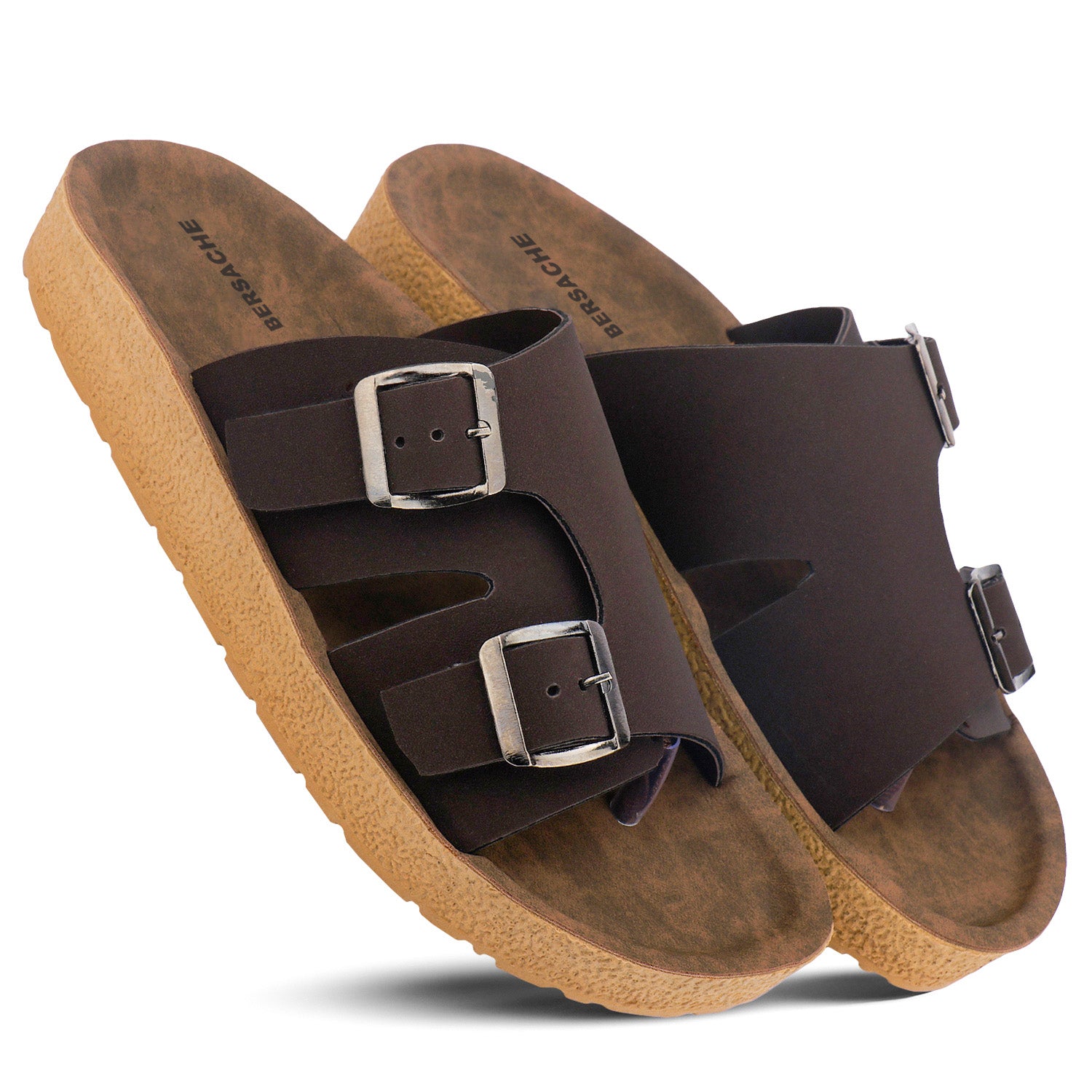 Bersache Extra Soft Classic Casual with  Regular wear with Ultra Soft & Flexibility Technology Flipflop For Men's & Boy's-Dark Brown-6219