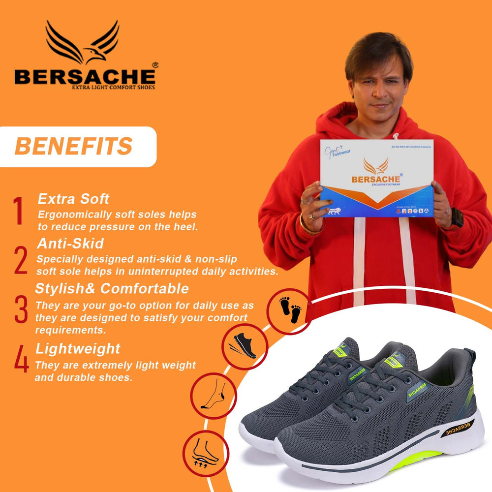 Bersache Lightweight Sports Shoes For Men  -  7049