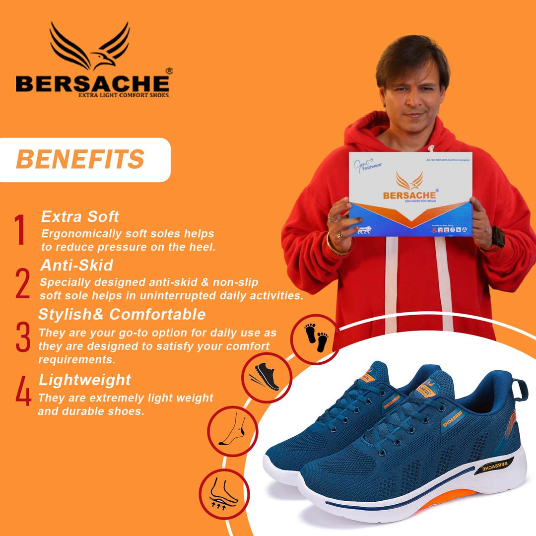 Bersache Lightweight Sneaker Shoes For Men  -  7050