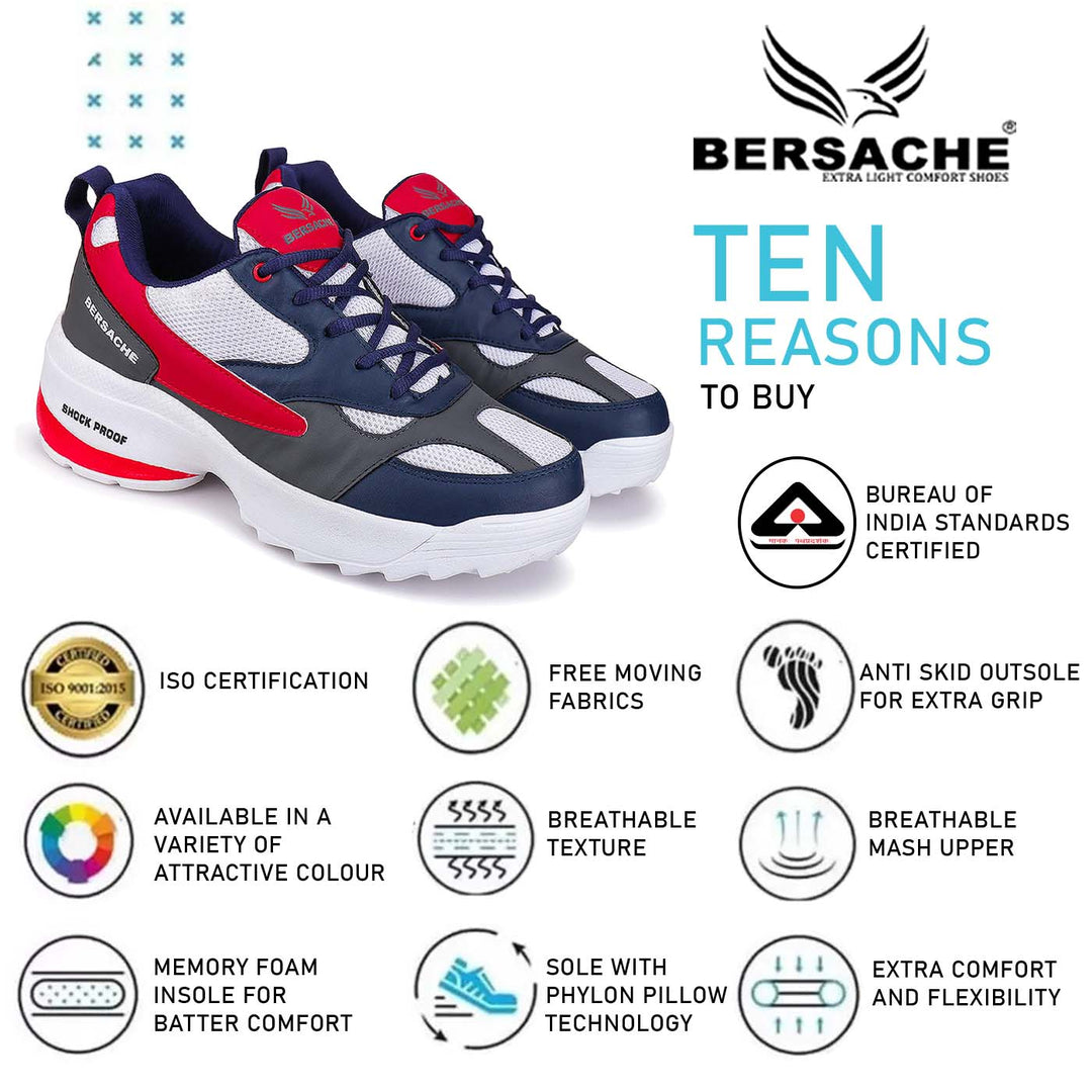 Bersache Lightweight Sports Shoes For Men -  7069