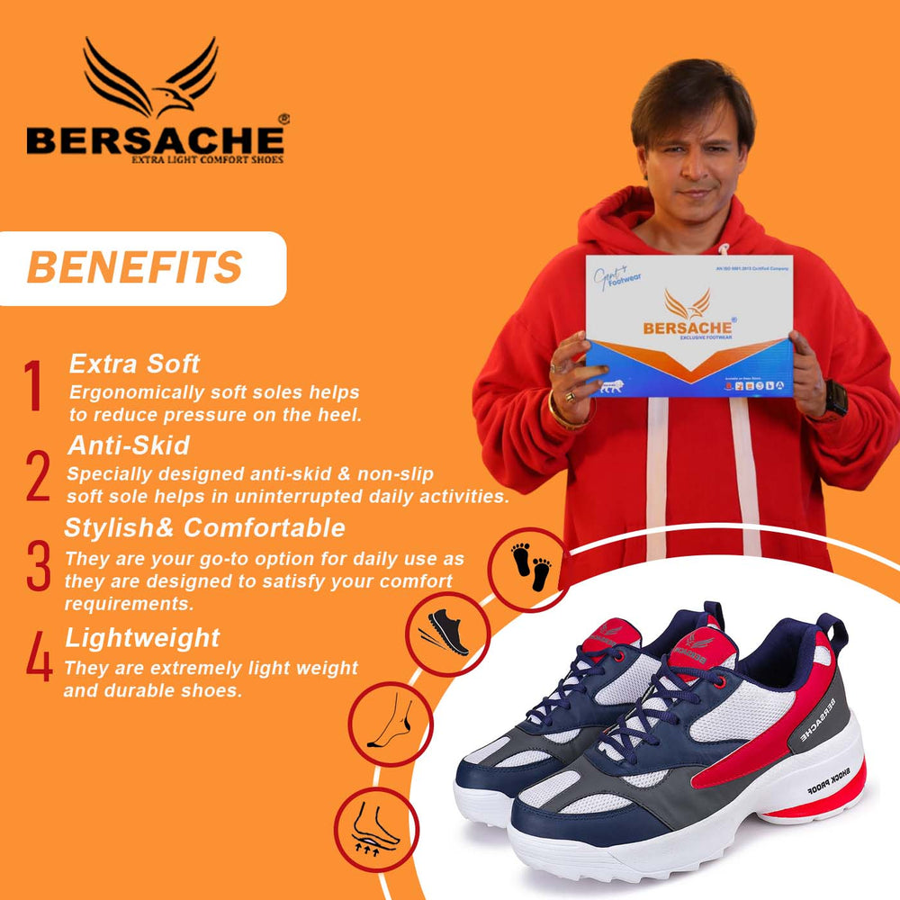 Bersache Lightweight Sports Shoes For Men -  7069