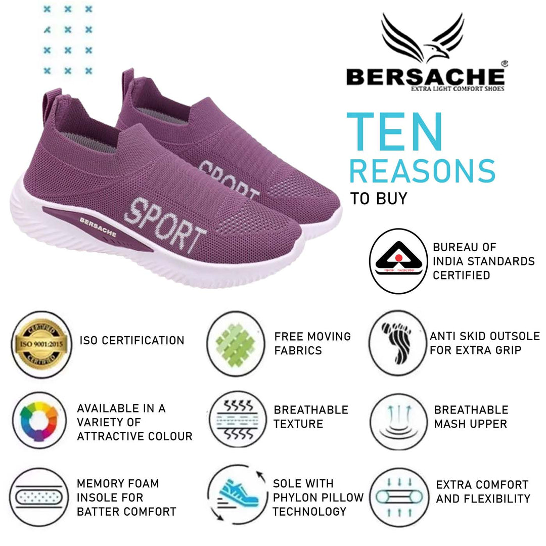 Bersache Lightweight Sports Running Walking Shoes For Women     -       7072