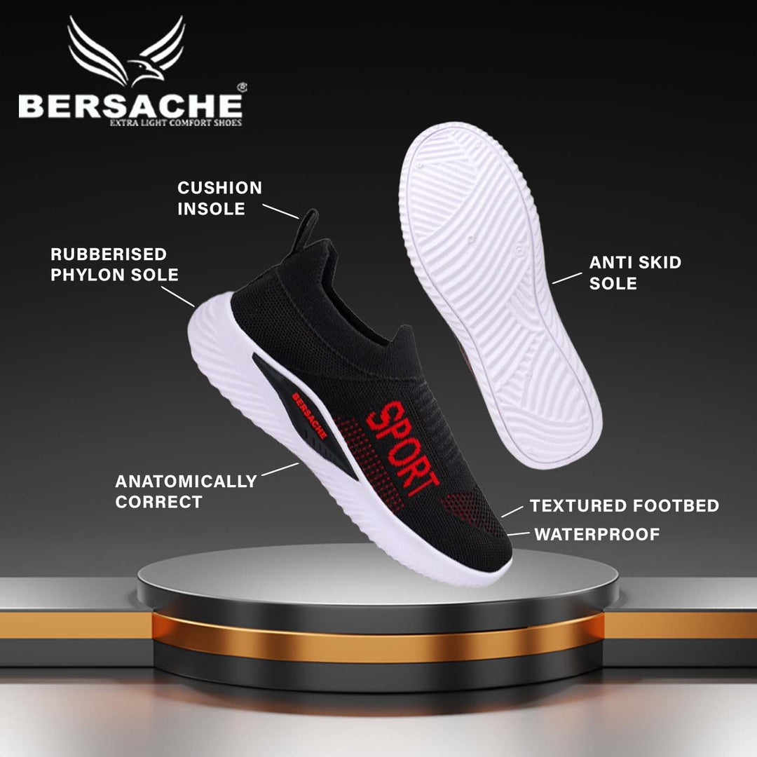 Bersache Lightweight Sports Running Walking Gym sneakers Trekking Hiking Lace up Shoes With High Quality Sole For Women - 7073