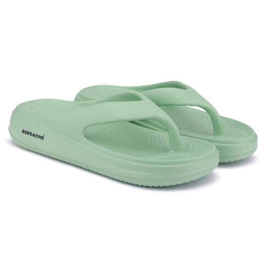 Bersache Extra Soft Classic Casual with  Regular wear with Ultra Soft & Flexibility Technology Flip-Flop for Women's & Girl's (6199-Green)