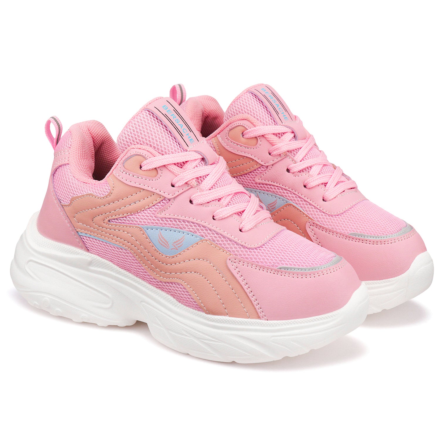 Bersache Sneaker, Loafers ,Casual with Extra comfort Sneaker Colour Changing shoes for Women (Pink-8106)