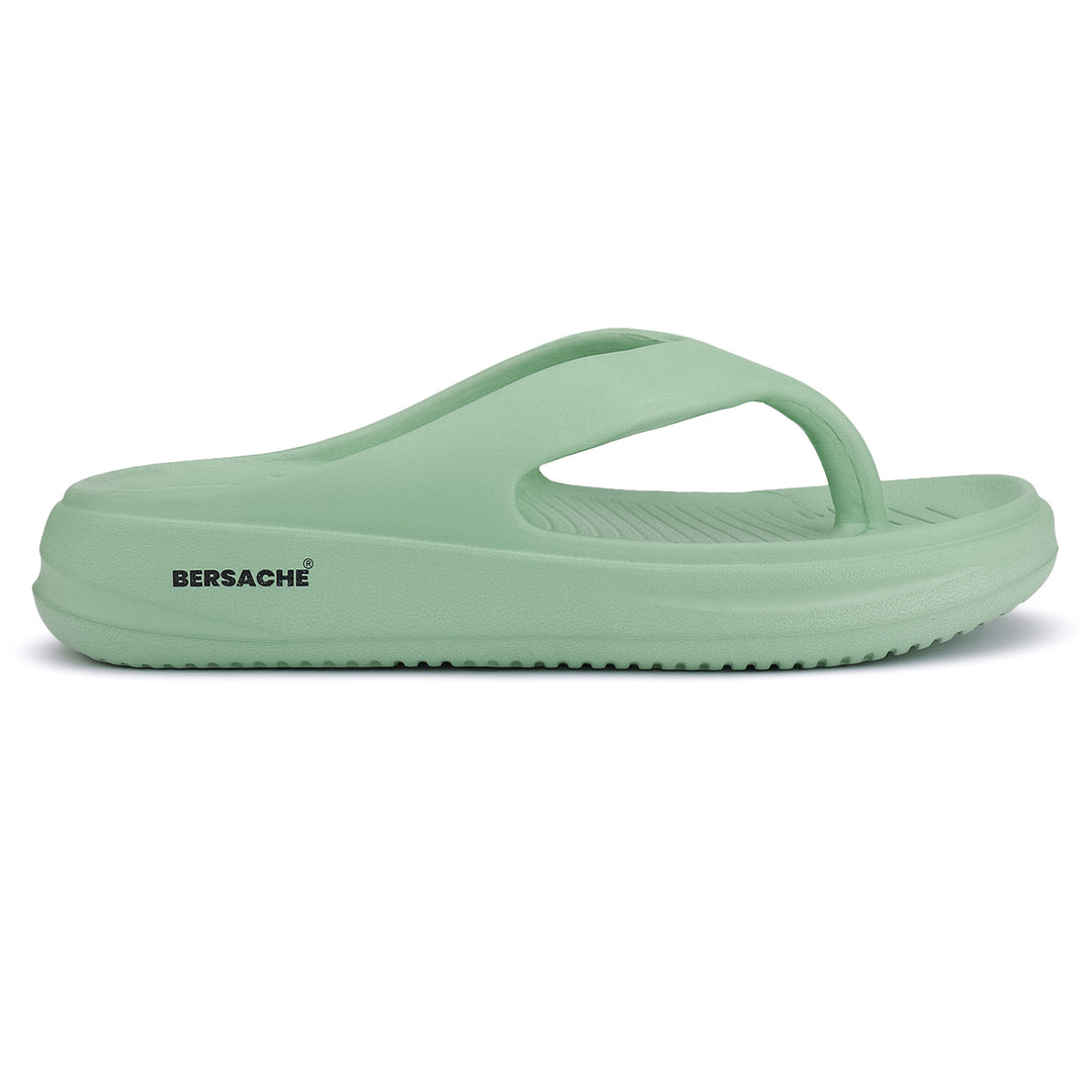 Bersache Extra Soft Classic Casual with  Regular wear with Ultra Soft & Flexibility Technology Flip-Flop for Women's & Girl's (6199-Green)