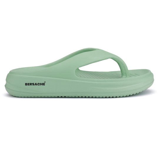 Bersache Extra Soft Classic Casual with  Regular wear with Ultra Soft & Flexibility Technology Flip-Flop for Women's & Girl's (6199-Green)