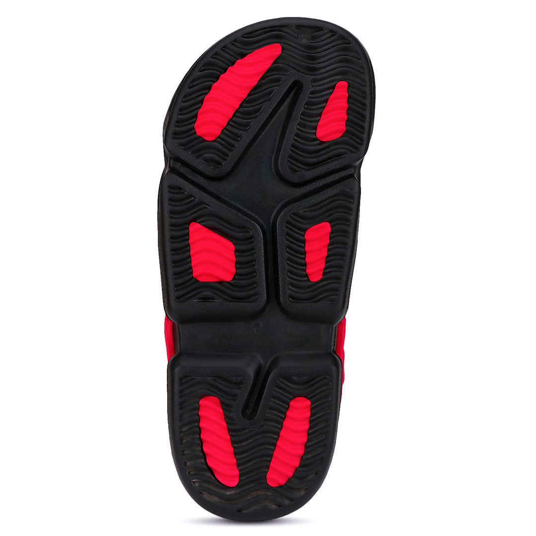 Bersache Extra Soft Classic Casual with Back Strap Regular wear with Ultra Soft & Flexibility Technology Flip-Flop for Men's/ Boy's -Red-6032