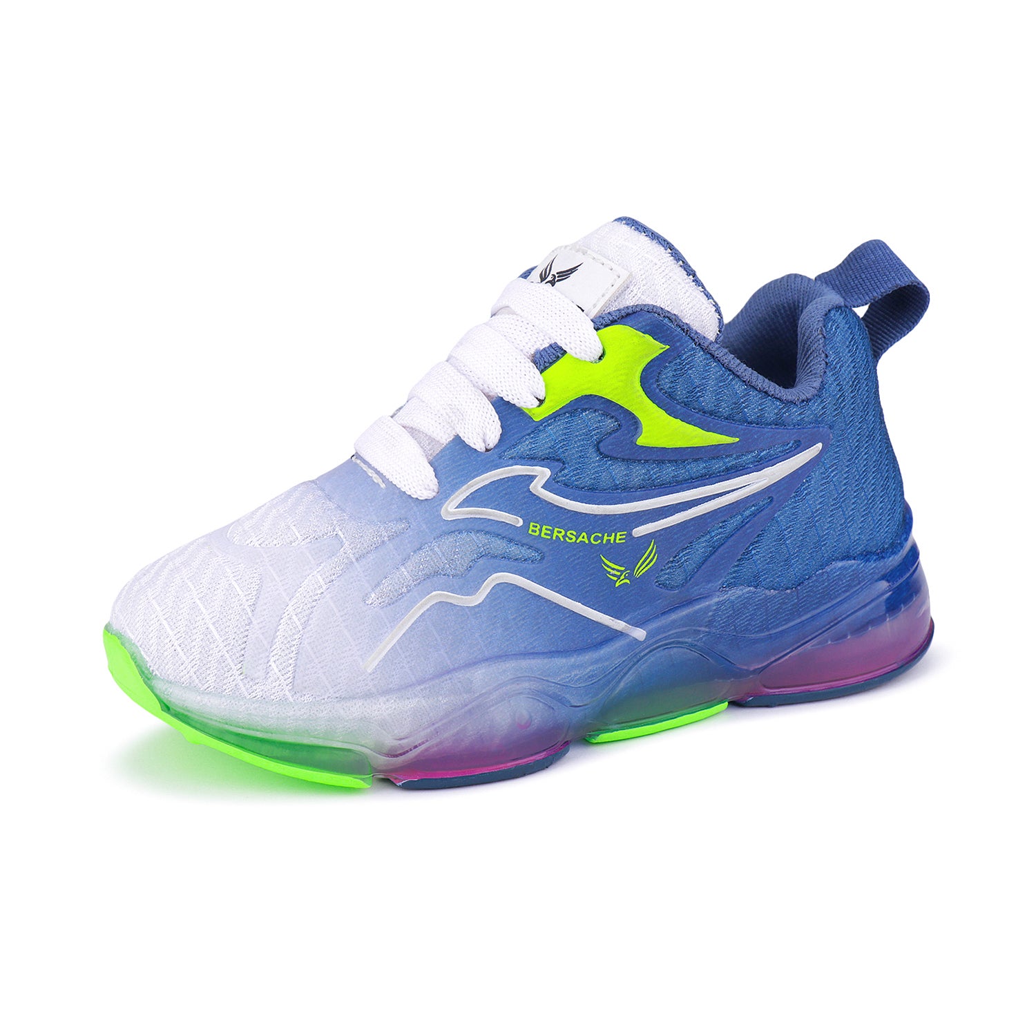 Bersache Premium Sports,walking,Gym,cricket,Trending Running Shoes For Kid's - Blue -8042.