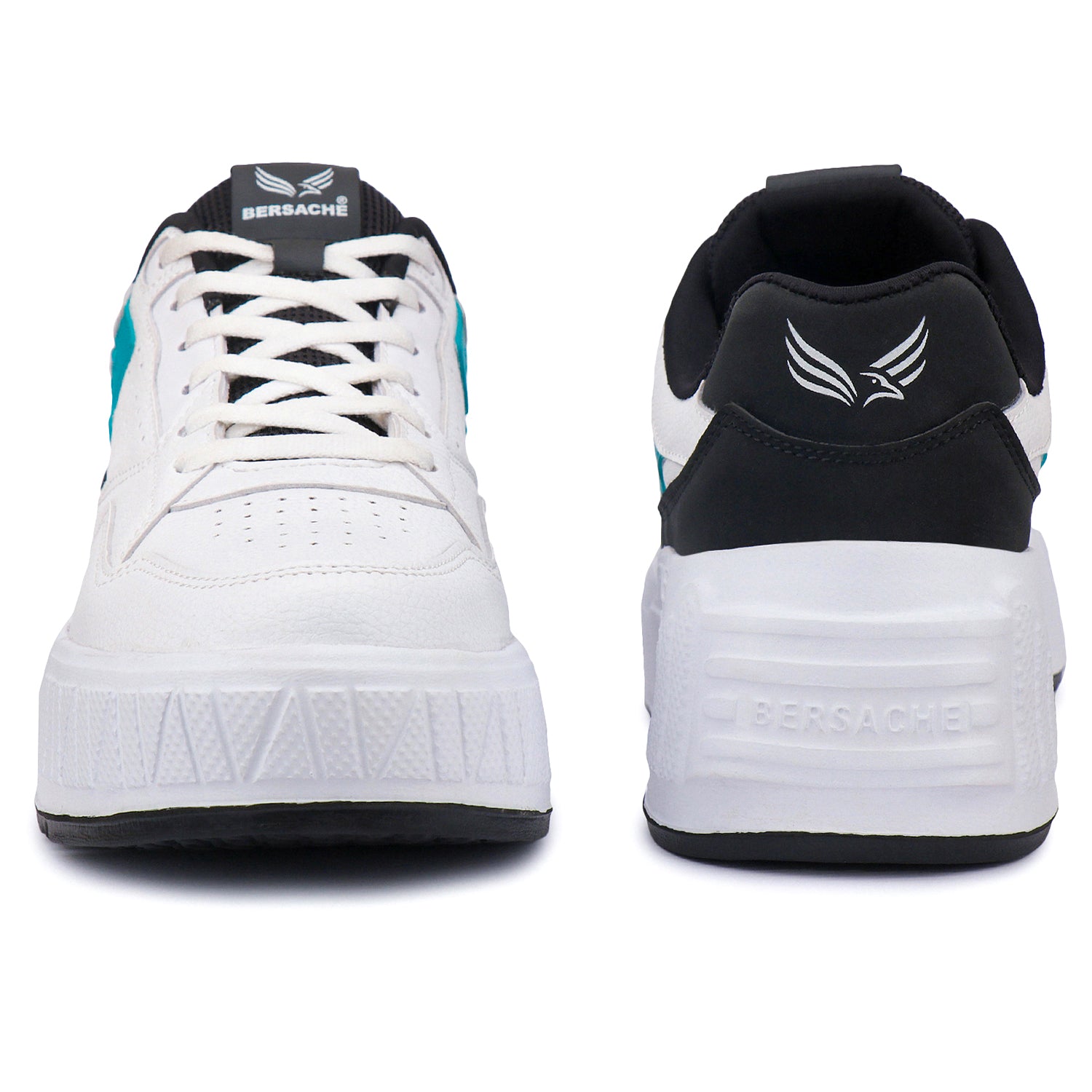 Bersache Sneaker, Loafers ,Casual With Extra Comfort Sneakers For Men's/Boy's (8047-White & Black) .