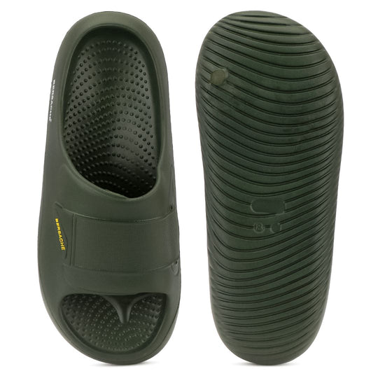 Bersache Extra Soft Classic Casual with  Regular wear with Ultra Soft & Flexibility Technology Flip-Flop for Men's-(6281-Green)