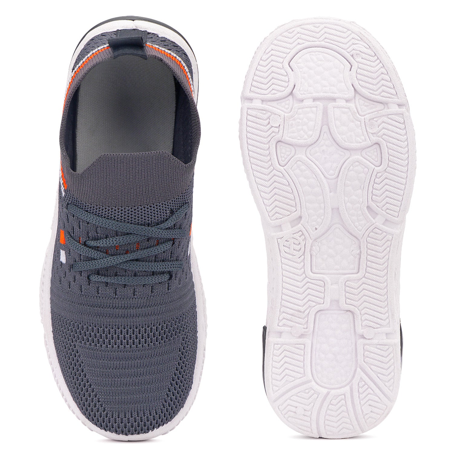 Bersache Premium Sports,walking,Gym,cricket,Trending Running Shoes For Kid's - Grey -8083.