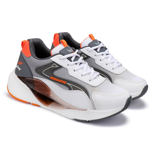 Bersache Lightweight Sports Running Shoes For Men Orange-9072