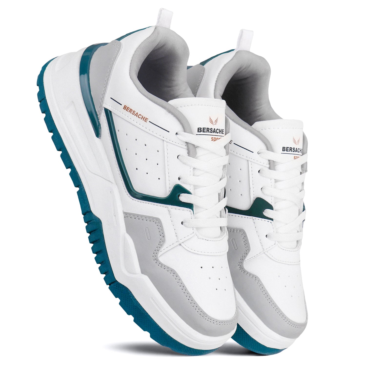 Bersache Casual Sneaker shoe for Men| Soft Cushioned Insole , Slip-Resistance Casuals For Men (White-9219).