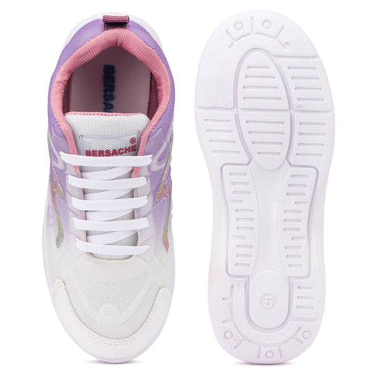Bersache Sneaker, Loafers ,Casual with Extra comfort Sneaker Colour Changing shoes for Women (Purple-8063)