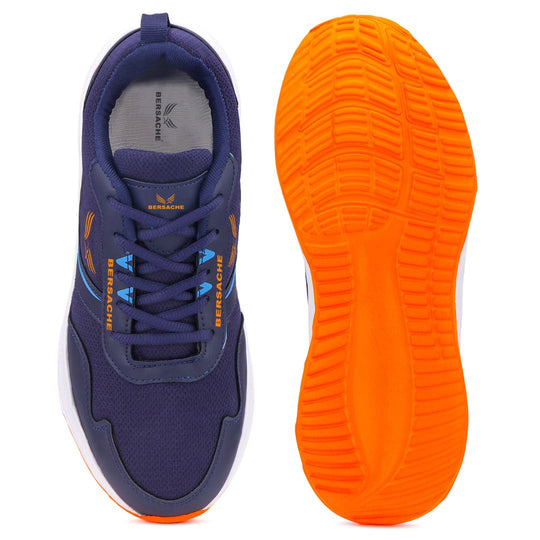 Bersache Premium Sports,Gym, Trending Stylish Running Shoes For Men (8107-Blue)