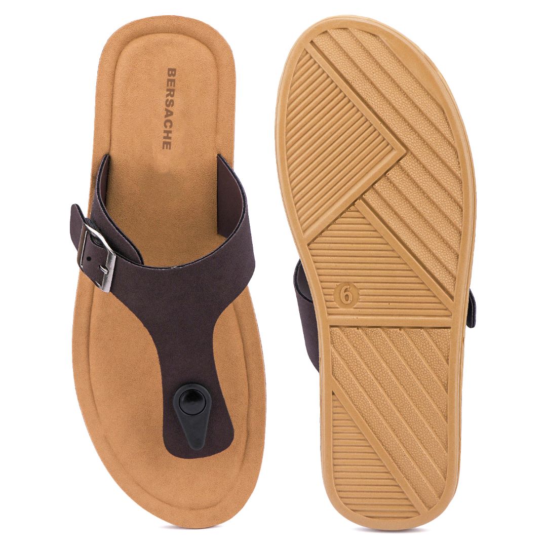 Bersache Extra Soft Classic Casual with  Regular wear with Ultra Soft & Flexibility Technology Slipper For Women's & Girl's-Brown-6259.