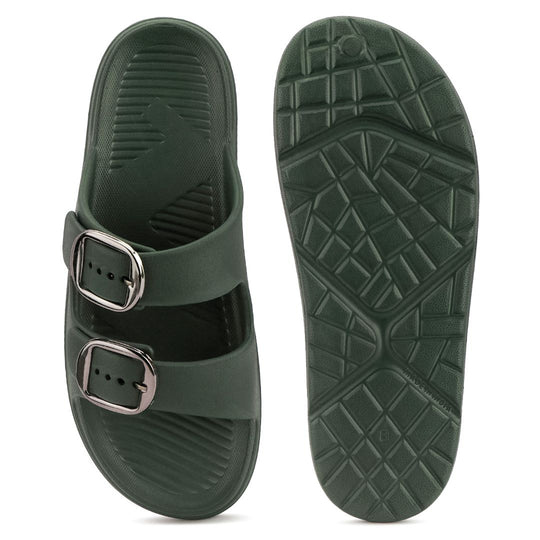 Bersache Extra Soft Classic Casual CHAPPAL with  Regular wear with Ultra Soft & Flexibility Technology  Slippers for Men's-(6284-Green)