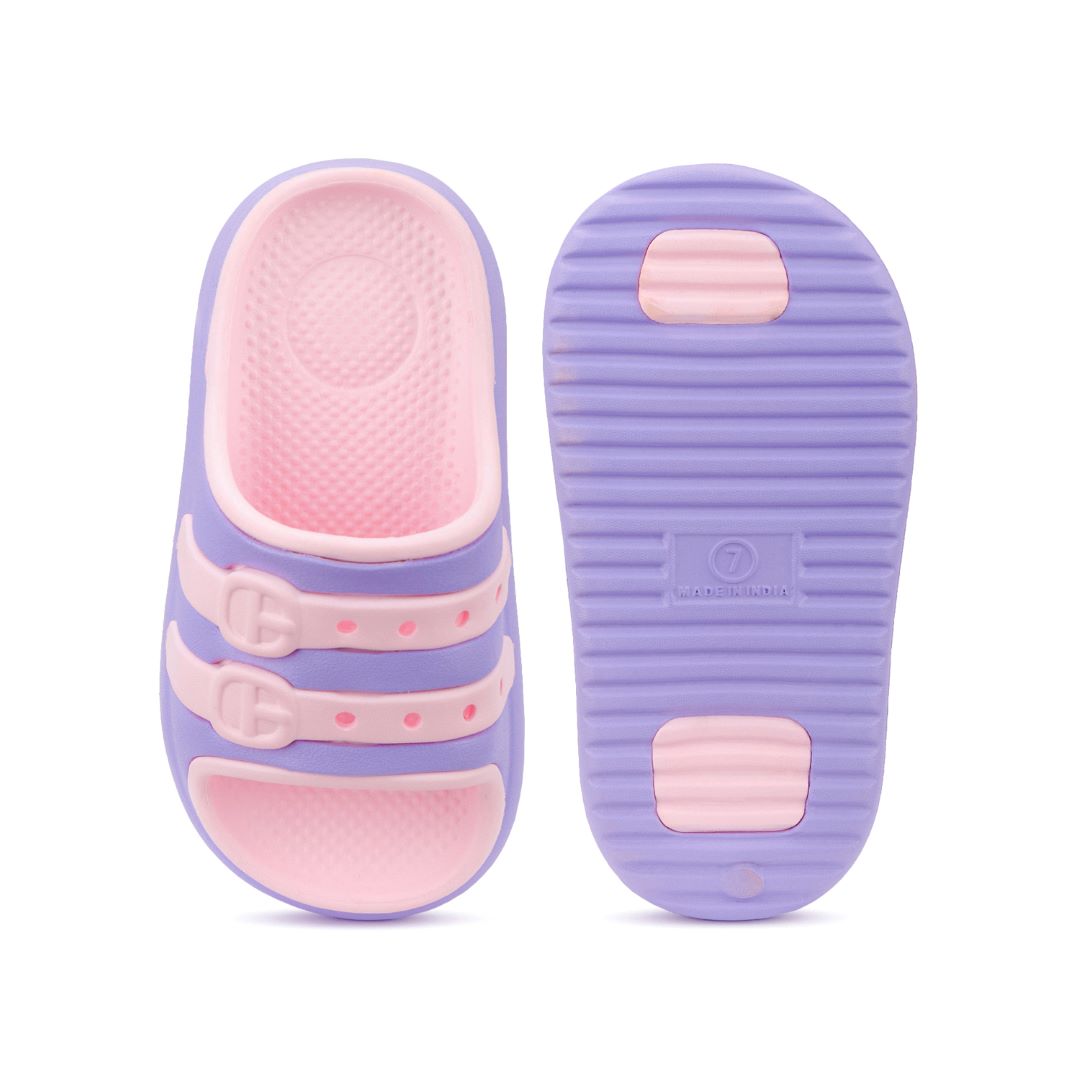 Bersache Extra Soft Classic Casual CHAPPAL with  Regular wear with Ultra Soft & Flexibility Technology Clog's for Kids's - Purple -6322.