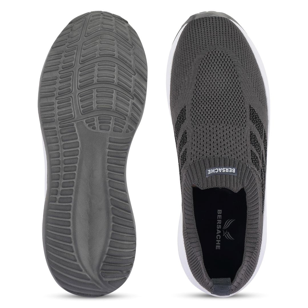 Bersache Lightweight Casual Sneaker Shoes For Men (8110-Grey)