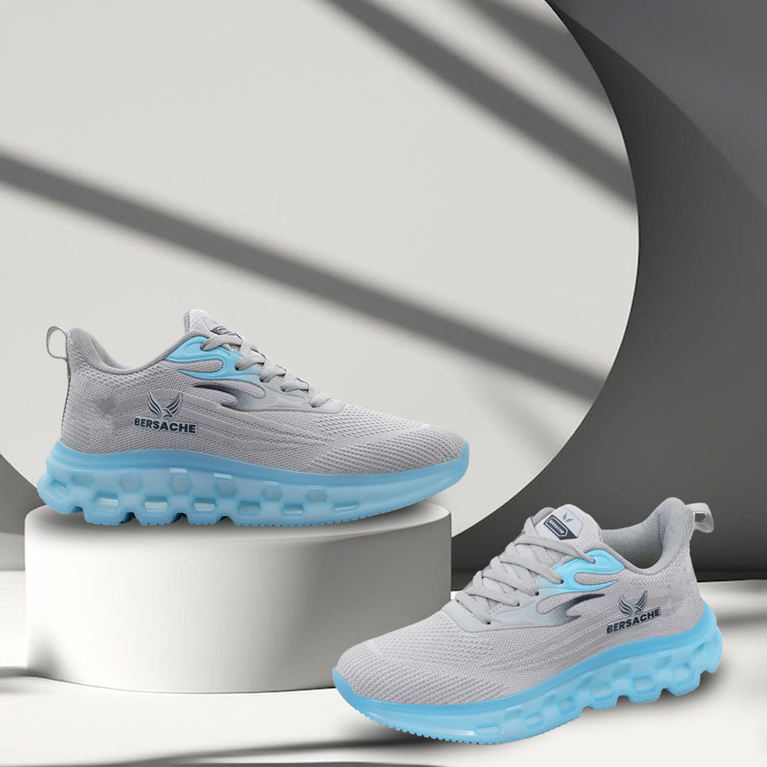 Bersache Premium Sports ,Gym, Trending Stylish Running Shoes For Men  (9198-Grey).