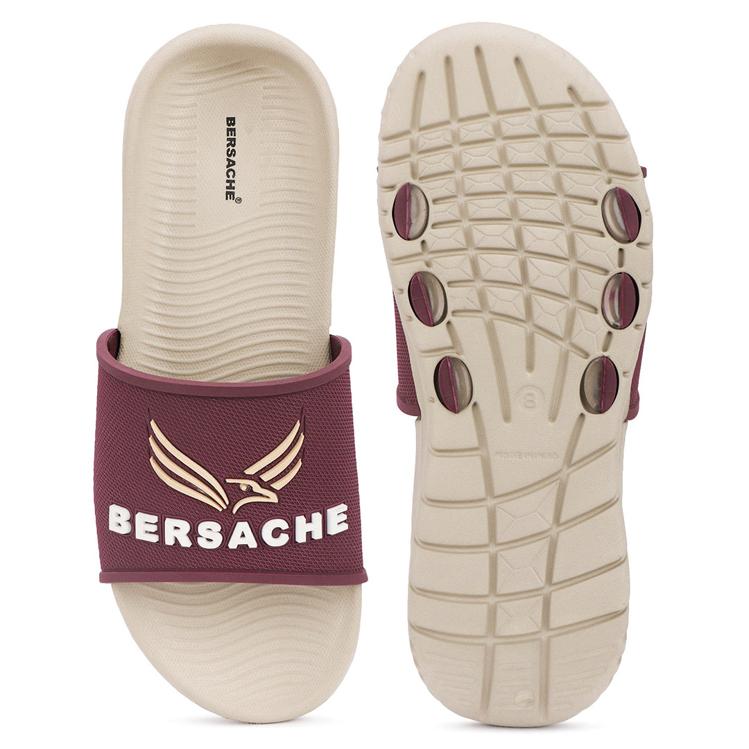 Bersache Extra Soft Classic Casual with  Regular wear with Ultra Soft & Flexibility Technology Slipper For Men's (beige)-6327.