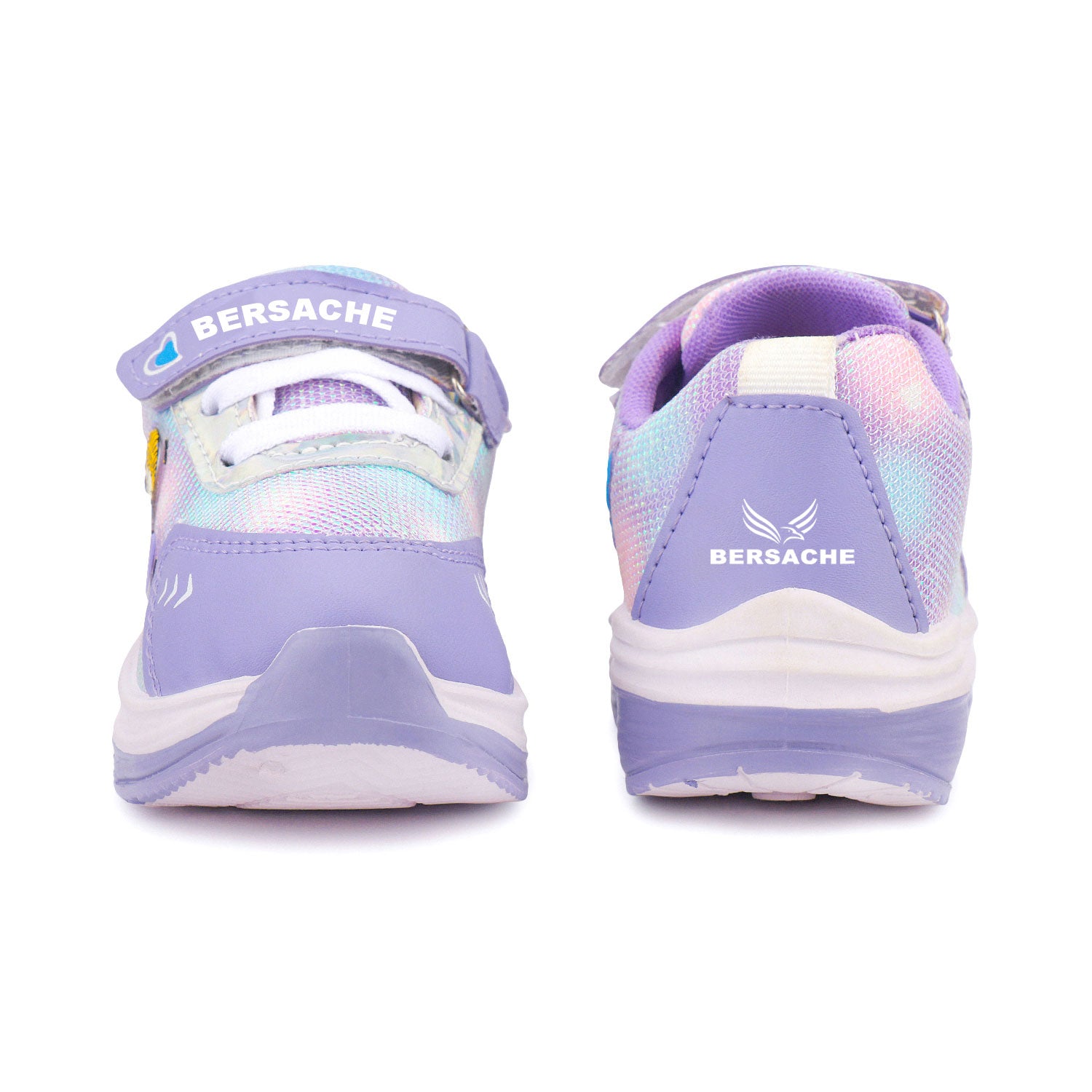 Bersache Premium Sports,walking,Gym,cricket,Trending Running Shoes For Kid's - Purple -8075.