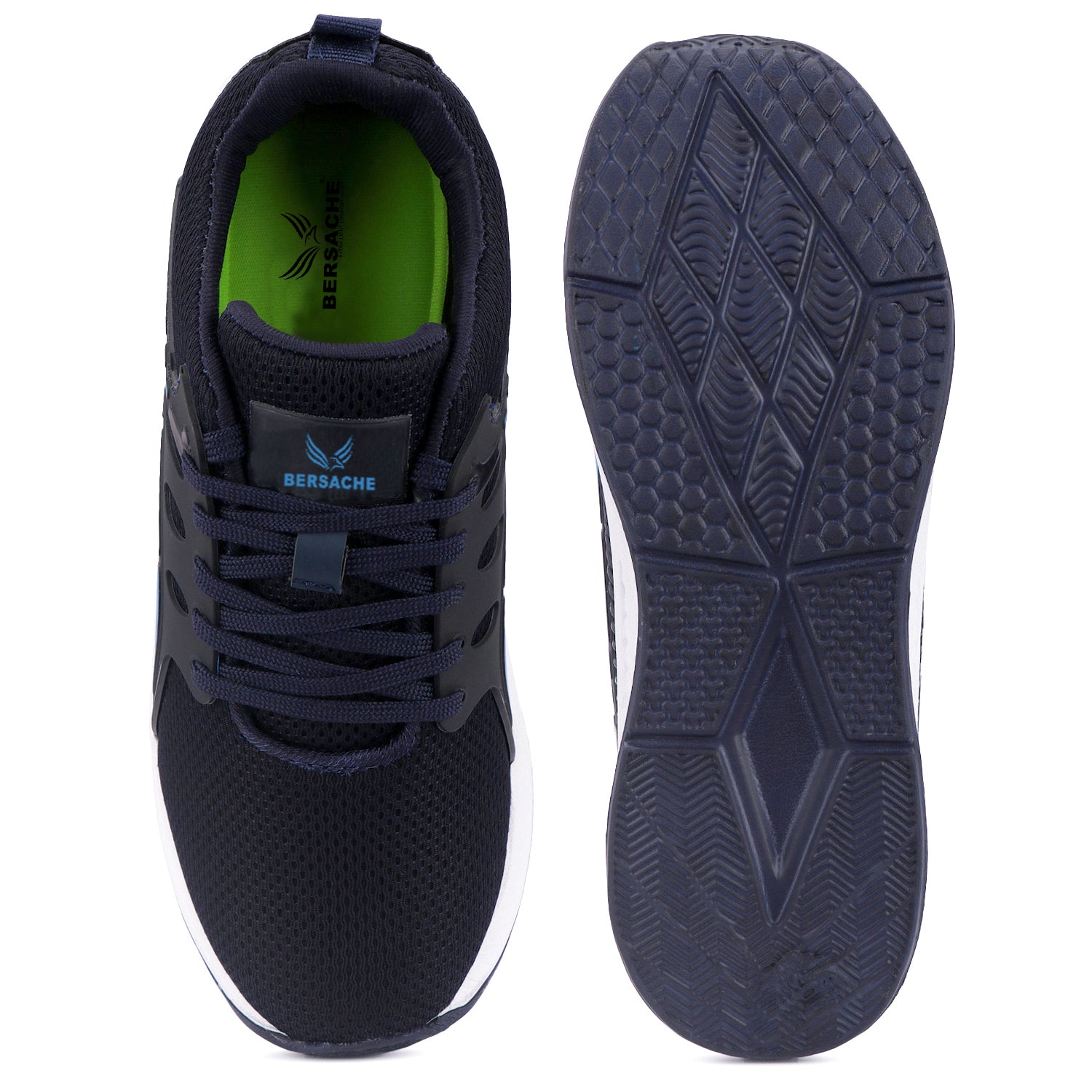 Bersache Casual Sneaker shoe for Men| Soft Cushioned Insole , Slip-Resistance Casuals For Men (Dark-Blue-8129)