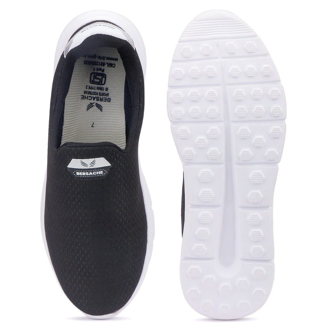 Bersache Lightweight Sports Running Shoes For Men Black-8070