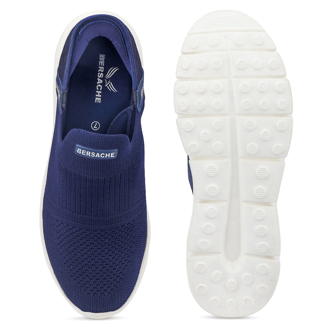 Bersache Lightweight Casual Sneaker Shoes For Men Blue-8078