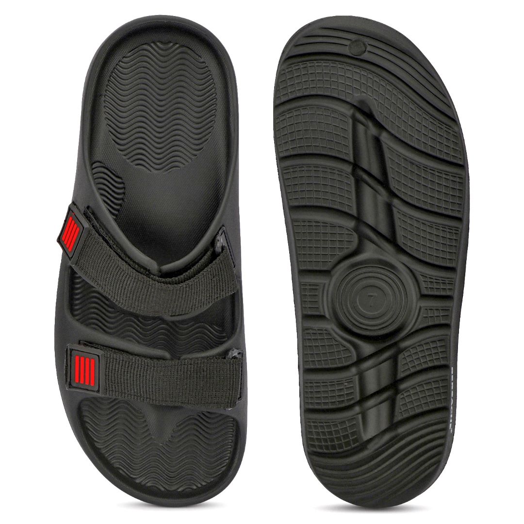Bersache Extra Soft Classic Casual with  Regular wear with Ultra Soft & Flexibility Technology Flipflop For Men's & Boy's-(Black-6266)