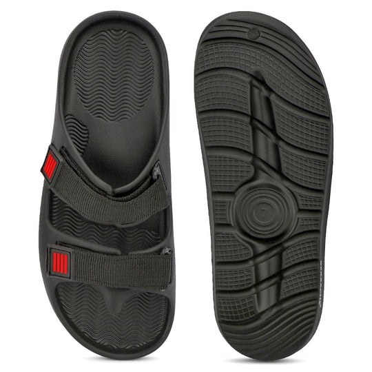 Bersache Extra Soft Classic Casual with  Regular wear with Ultra Soft & Flexibility Technology Flipflop For Men's & Boy's-(Black-6266)